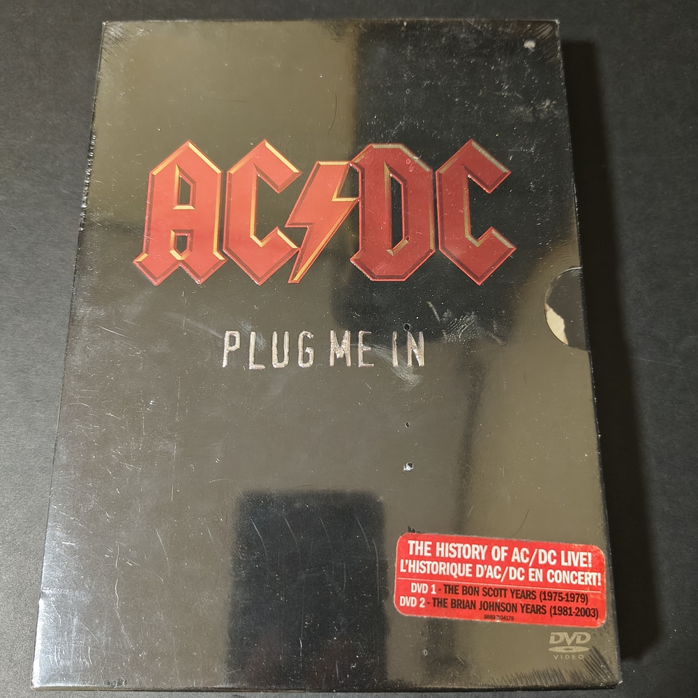 AC/DC - Plug Me In (Box Set) (DVD, 2007) 2 discs. Brand new and Factory Sealed. 